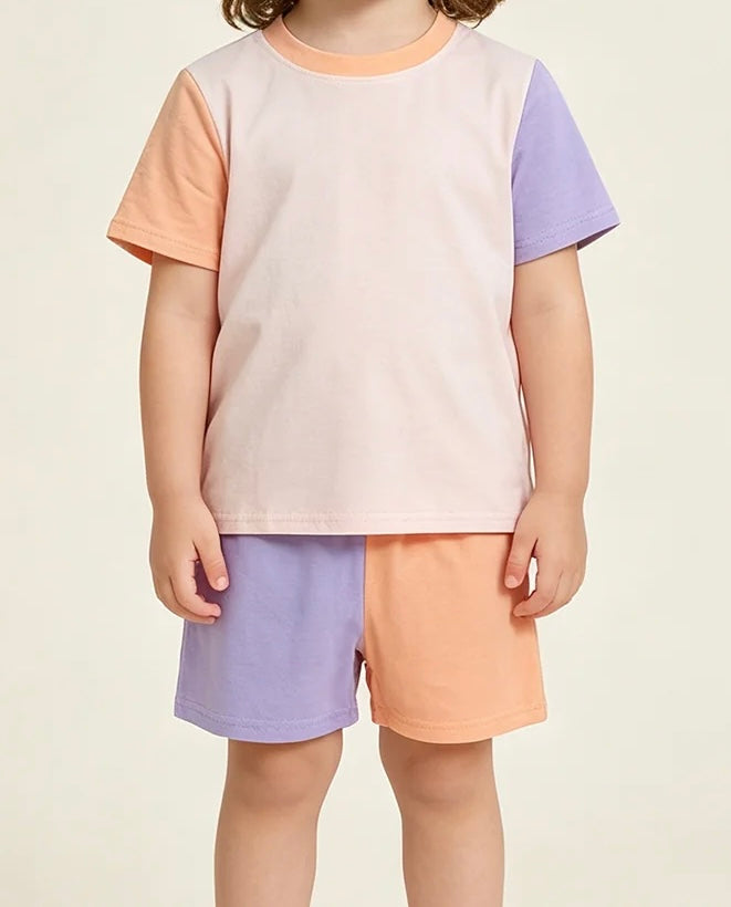 Kids Colorblock Short Set