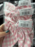 Pink Gingham Bow