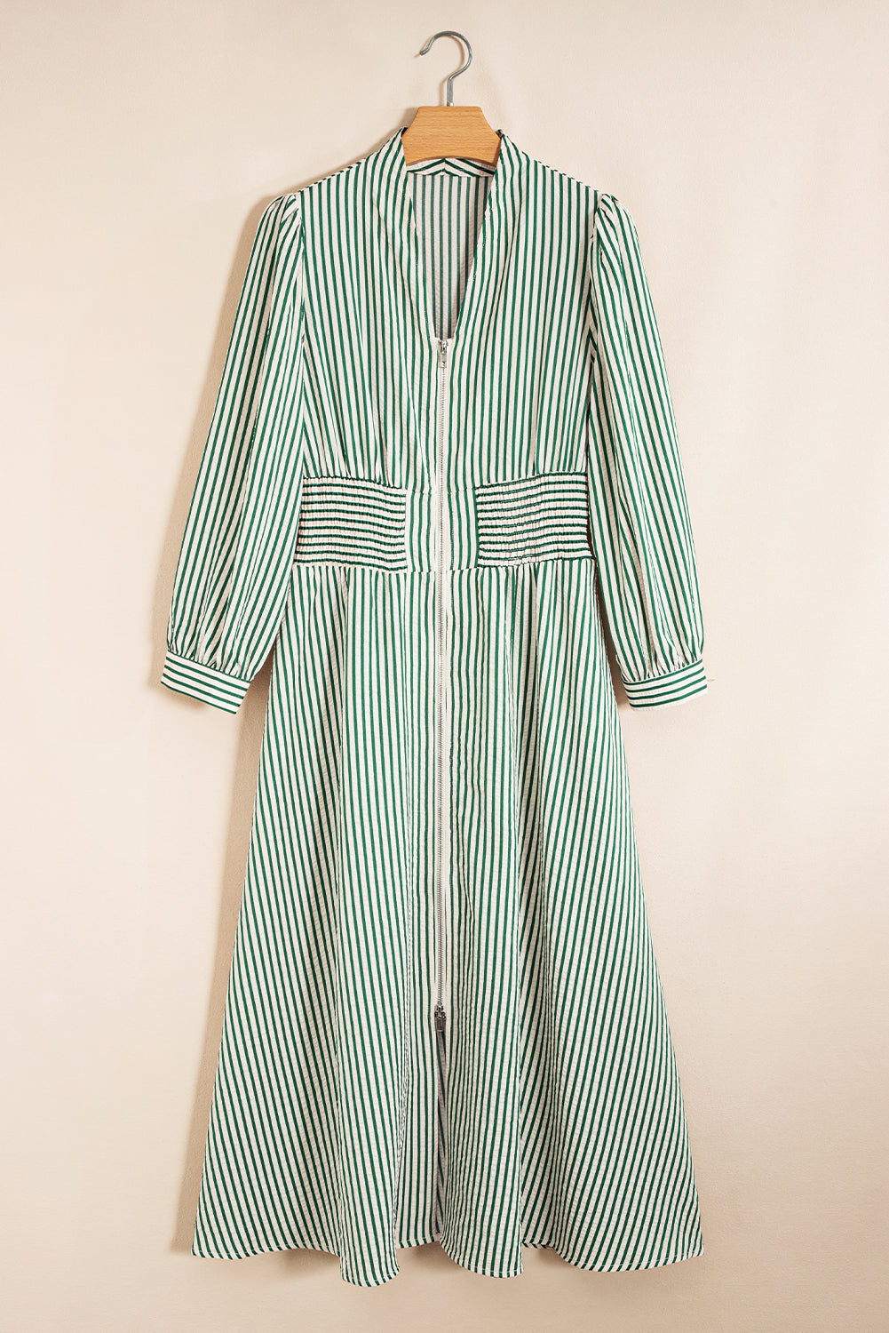 Stripe Clinched Midi Dress RTS