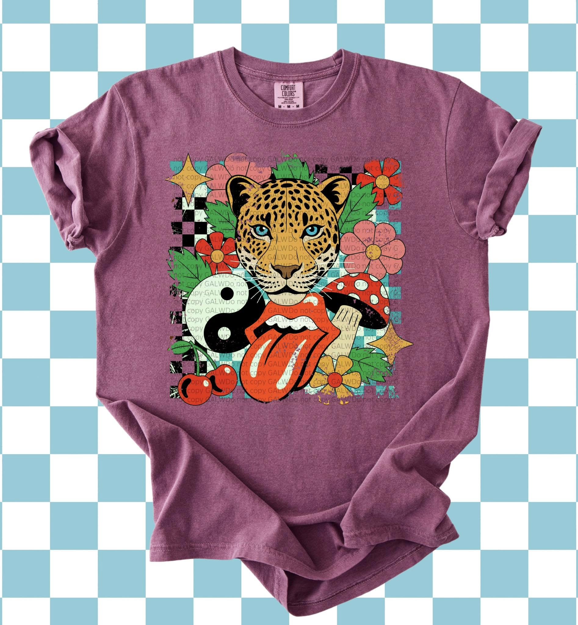 Tiger groovy collage tee or sweatshirt