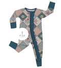 Floral Bamboo Zippy - ruffled zipper