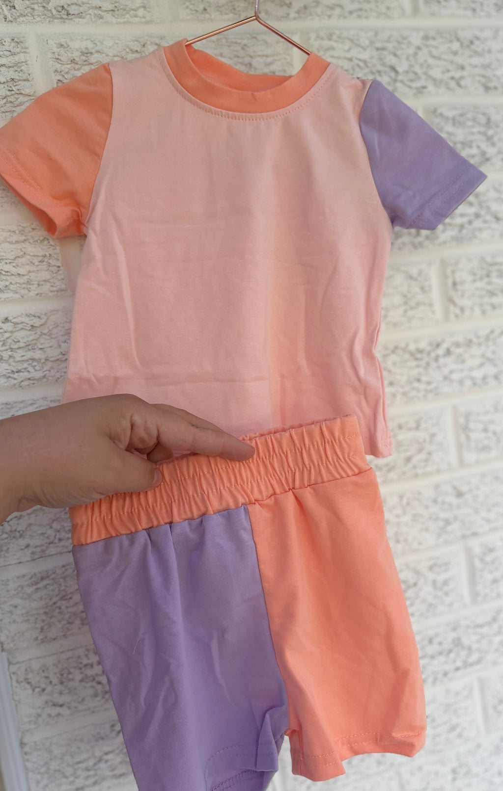 Kids Colorblock Short Set