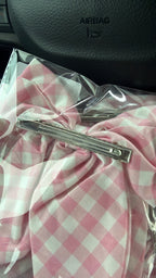Pink Gingham Bow
