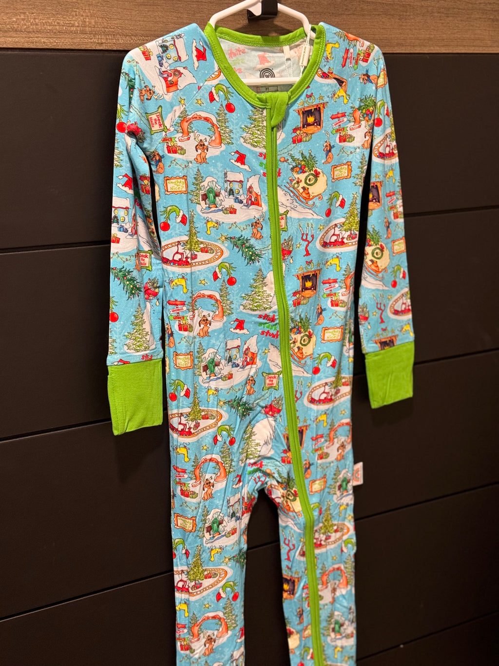 Grinch Christmas Bamboo Zippy