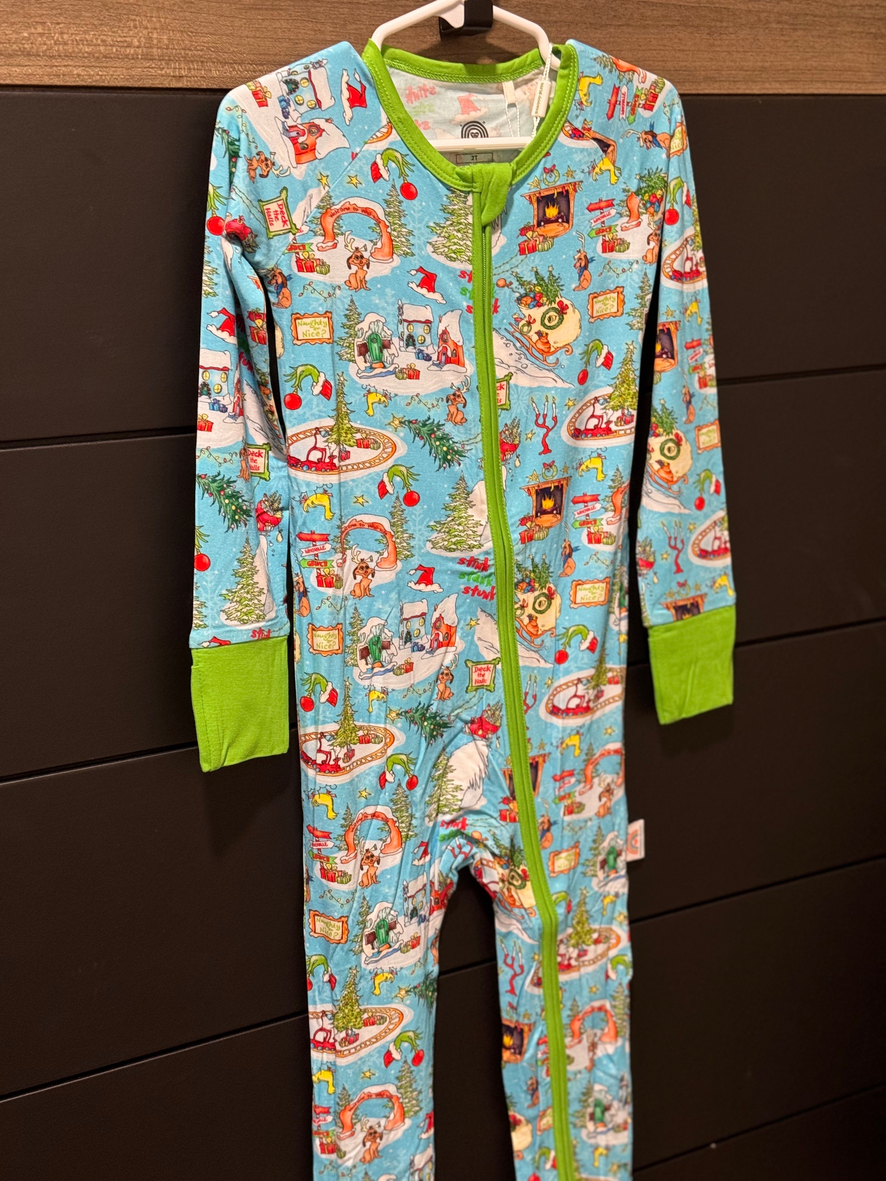 Grinch Christmas Bamboo Zippy