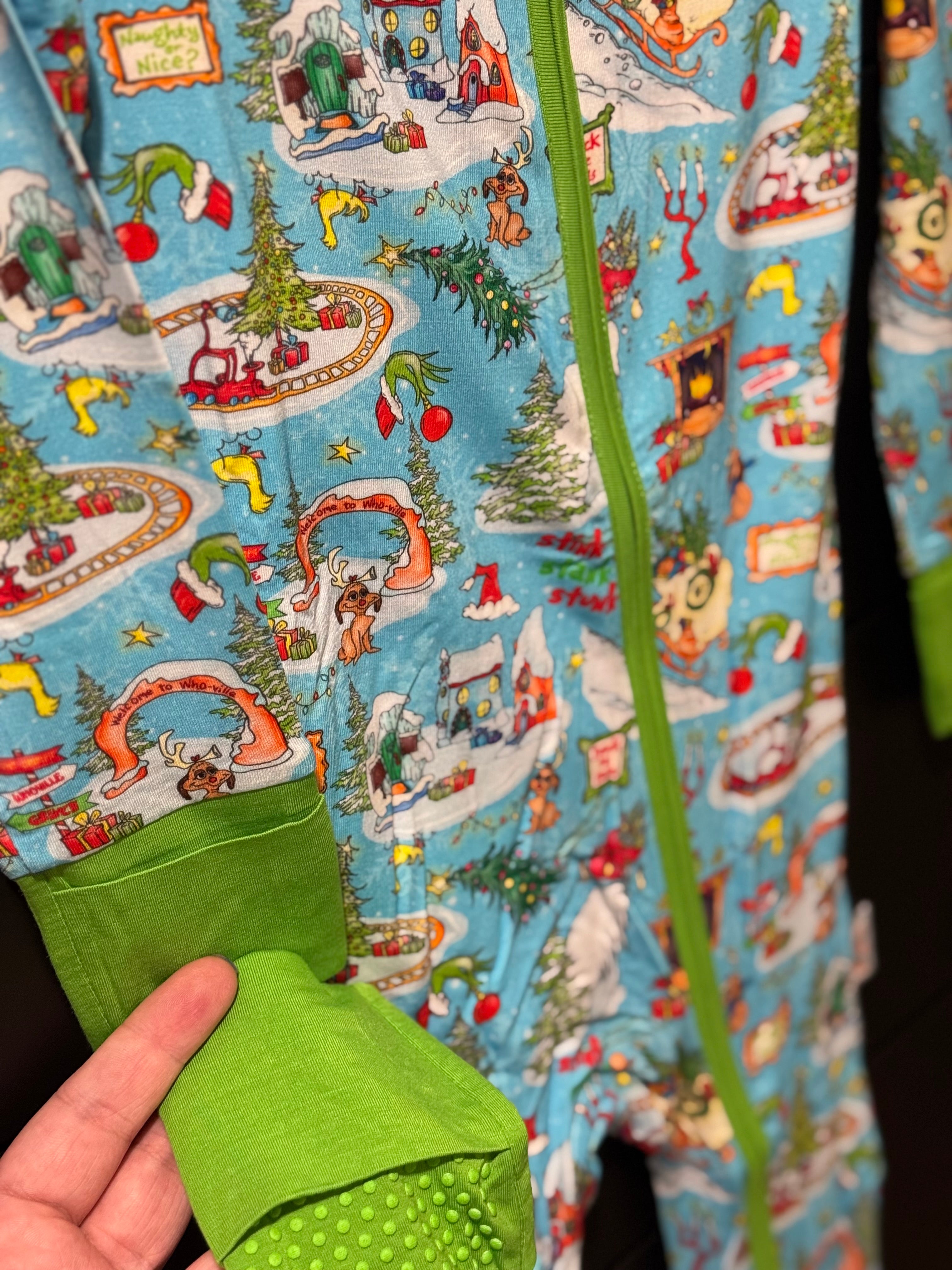 Grinch Christmas Bamboo Zippy