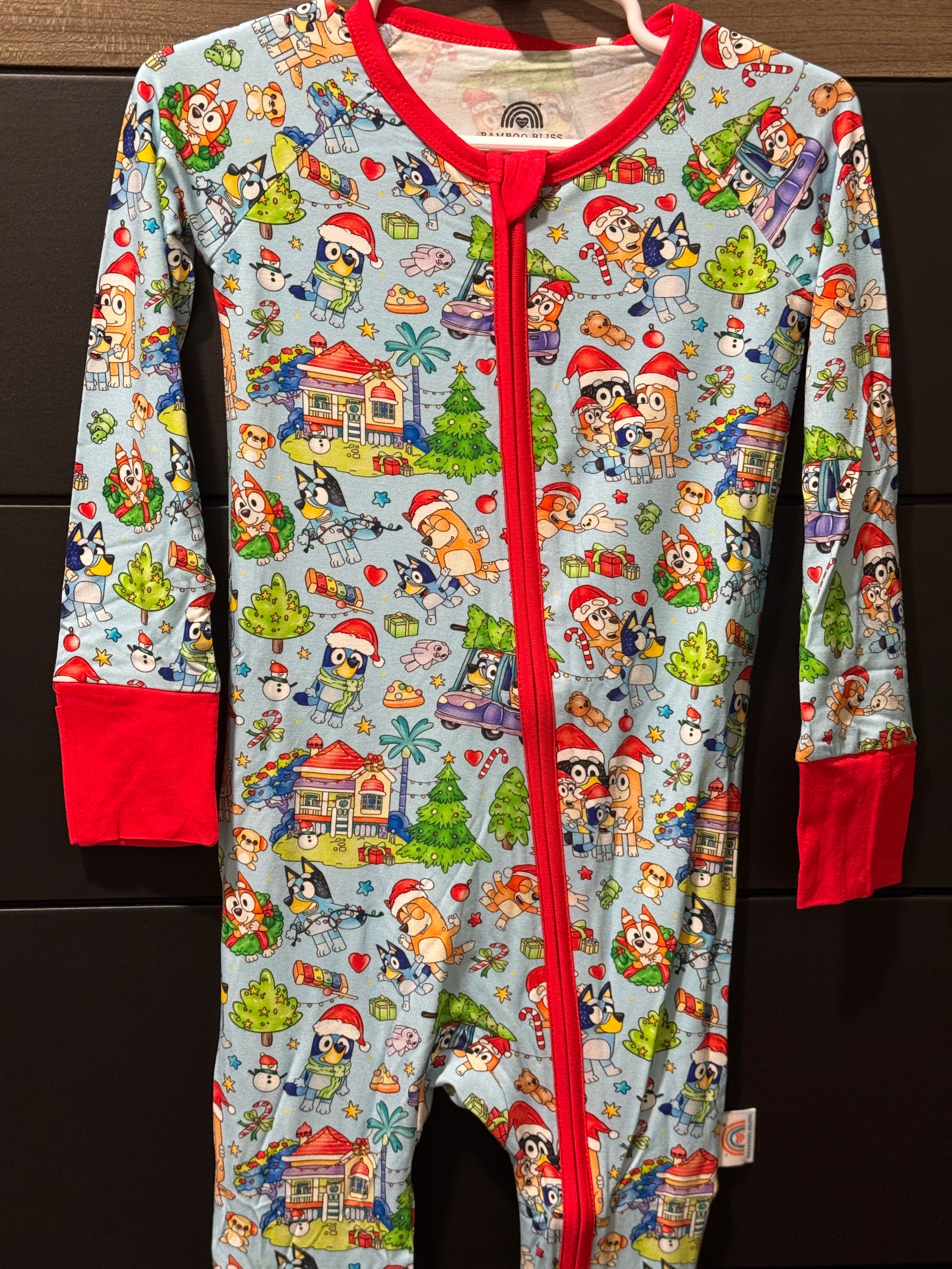 Bluey Christmas Bamboo Zippy