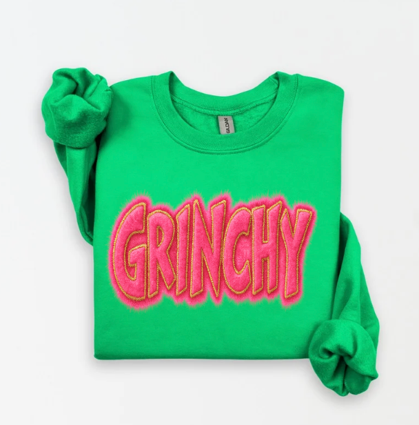 GRINCHY SWEATSHIRT.